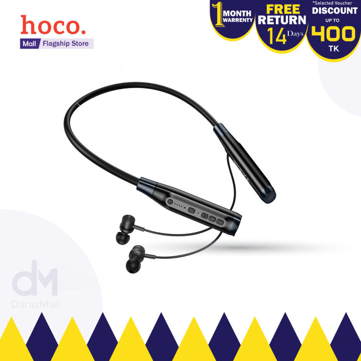 Hoco MMJ-01 Wireless Bluetooth Neckband Headphone - Black