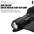 Powerful Mini EDC LED Flashlight 2000LM Super Bright Keychain Light USB Rechargeable Torch Camping Lantern with Power Indicator. 
