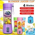 Portable Juicer Electric USB Rechargeable Smoothie Blender Machine Mixer Mini Juice Cup Maker fast Blenders food processor. 