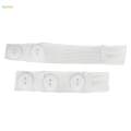2 Packs Pants Button Extenders Adjustable Buckle Button Jean Waist Extenders for Skirts Pants. 