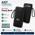 VEN-DENS VD-PB059 20000mAh Fast Charging Power Bank | Dual USB Output | Portable Power Bank by ast.