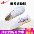 High School Entrance Examination Shoes Double Star Track Shoes Volleyball Shoes Martial Arts Shoes Tendon Sole Men's and Women's Canvas Shoes Non-Slip Work Shoes. 