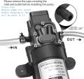 12V DC Water Pump Diaphragm Pump 12 Volt Self Priming Sprayer Pump with Pressure Switch 80 PSI/1.1 GPM for RV Caravan Camper Boat Marine Lawn.