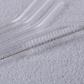 【High Cost-Performance】 5Pcs Transparent Straight Bend Straws Cleaning Brush Beverage Drinks Bar.