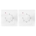 2X Ac 220V 10A 30Min Countdown Timer Switch Electric Digital Time Plug Control Switch Timer Socket Knob Style Mechanical. 