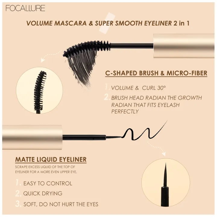FOCALLURE%20Waterproof%202%20In%201%20Black%20Mascara%20Eyeliner%203D%20Fiber%20Natural%20Eyelash%20Growth%20Enhancer%20Lengthening%20Thicker%20Eye%20Lash%20Primer%20-%20Image%204