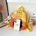 New Cartoon Bear School Bag for Boys and Girls 2-7 Years Old Kindergarten Baby Backpack Cute Creative Lightweight Backpack. 