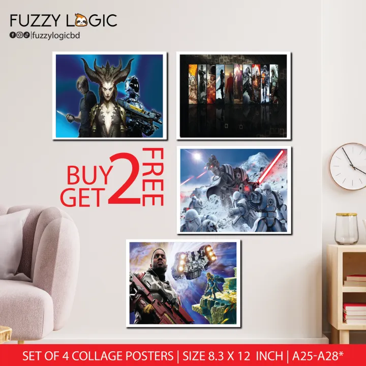 Pack%20of%204%20Gaming%20Wall%20Poster%20Games%20Poster%20for%20Room%20%7C%20Size%2012X8.3%20Inch%20300%20Gsm%20Glossy%20Posters/%20matte%20posters,%20Multicolor(A25-A28)%20-%20Image%202