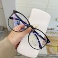 2021 Round Computer Glasses Anti Blue Light Glasses Blocking Men Women Super Light Frame Eyeglasses Pink Clear Spectacles.
