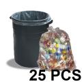 Transparent (20" X16") 25PCS Trash Bag / Poly Bag / Garbage Bag / Moyla Felar Bag / Polibag. 