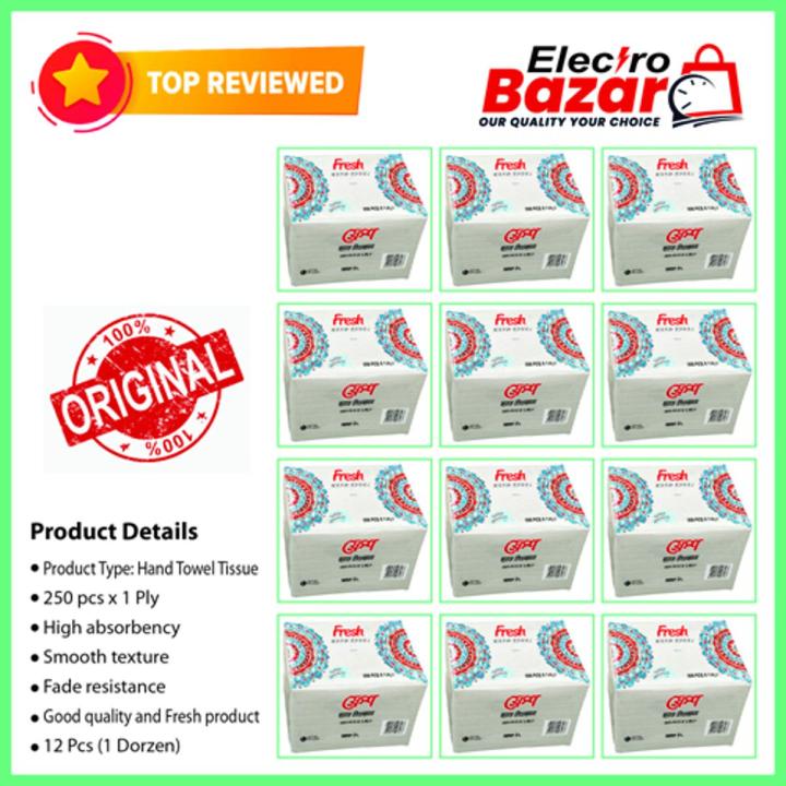 Fresh Hand Towel Tissue Paper -250 Piss X 1 Ply