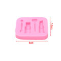 Makeup Tools Lipstick Nail Polish Chocolate Party DIY Fondant Cake Decor Mold.
