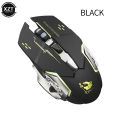 Free Wolf X8 Wireless Charging Game Mouse Mute Mouse Backlit Mechanical Mouse Ergonomic Optical Mouse for PC Laptop Desktop. 