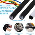 Neoprene Troll Sleeve, Cable Organizer Sleeve - Black/White,78 Inch.