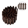 5x100cm Mini Wooden Fence Miniature DIY Fairy Garden Accessories Wood Barrier Dollhouse Showcase Craft Home Terrarium Decoration. 