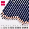 Deli 3Pcs Artist Sketching Graphite Pencils 3H 2H H HB B 2B 3B 4B 5B 6B 7B 8B 9B 10B 12B 14B Pencil Wooden Pencils. 