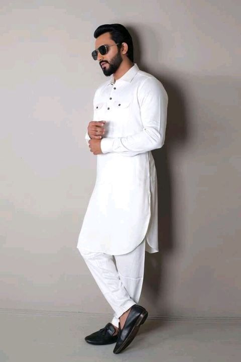 Classic%20White%20Lilen%20Kabli%20Set%20For%20Men%20-%20Panjabi%20-%20Panjabi%20For%20Men%20-%20Image%204