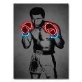 Neon Boxing Gloves,Mike Tyson and Muhammad Ali Posters Neon Effect Canvas Prints Painting Sports Mural Bar Club Wall Art Decor. 