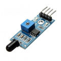 SINGLE LED FLAME Sensor For Fire Detection Module IR Infrared 4 Wire Cables  Flame Detection Sensor Circuit IR Flame Sensor Detector Smart Sense For Arduino Electronics Circuitry & Parts. 
