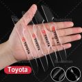 4PCS/Set Anti Scratch Rear View Mirror Car Door Edge Protector Stickers Strips For Toyota.