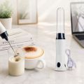 Hand Liquid Mixer and coffee maker juice maker - White.