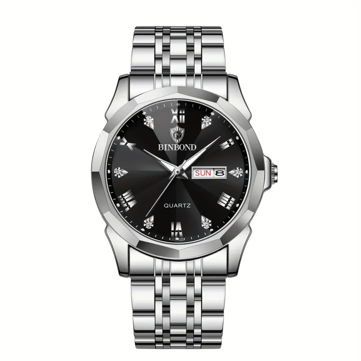 BINBOND%20Fashion%20Men's%20Wristwatch,%20Waterproof%20Luminous%20Date%20Week%20Stainless%20Steel%20Quartz%20Watch%20-%20Image%207