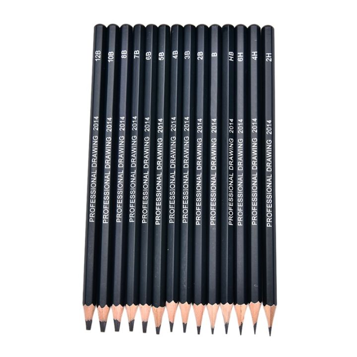 14Pcs/box%20Professional%20Sketch%20And%20Drawing%20Writing%20Pencil%20Stationery%20Supplies%206H-12B%20Pencil%20Painting%20Tool%20-%20Image%208