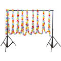 Hawaiian Flower Garland Tropical Artificial Necklace Banner Multicolor Floral Hawaiian Party Decoration. 