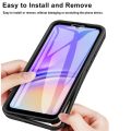 Phone case Samsung Galaxy A05 A05S A15 A25 A35 A55 Transparent Protector with Mobile phone Film Cover Double Protect shield Full Cover Armor Cover cases. 
