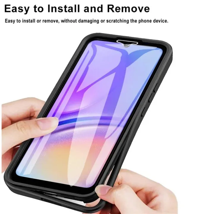 Phone%20case%20Samsung%20Galaxy%20A05%20A05S%20A15%20A25%20A35%20A55%20Transparent%20Protector%20with%20Mobile%20phone%20Film%20Cover%20Double%20Protect%20shield%20Full%20Cover%20Armor%20Cover%20cases%20-%20Image%206