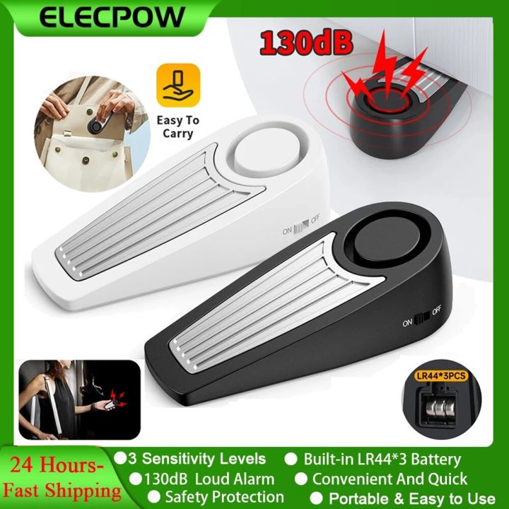 Elecpow 130dB Loud Personal Self Defense Alarm Mini Portable Door Stop Alarm Outdoor Travel Safety Protection Alarm For Women