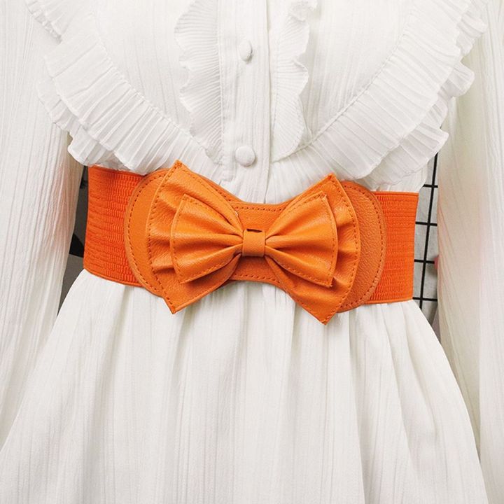 Women%20Big%20Bow%20Waistband%20Elastic%20Wide%20Stretch%20Waist%20Belt%20New%20Designer%20Belts%20Straps%20for%20Girls%20Clothes%20Accessories%20Lady%20Dress%20Belt%20-%20Image%202
