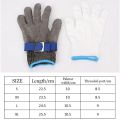 Stainless Steel Gloves Anti-cut Safety Cut Resistant Hand Protective Metal Meat Mesh Glove for Butcher Wire Knife Proof Stab. 