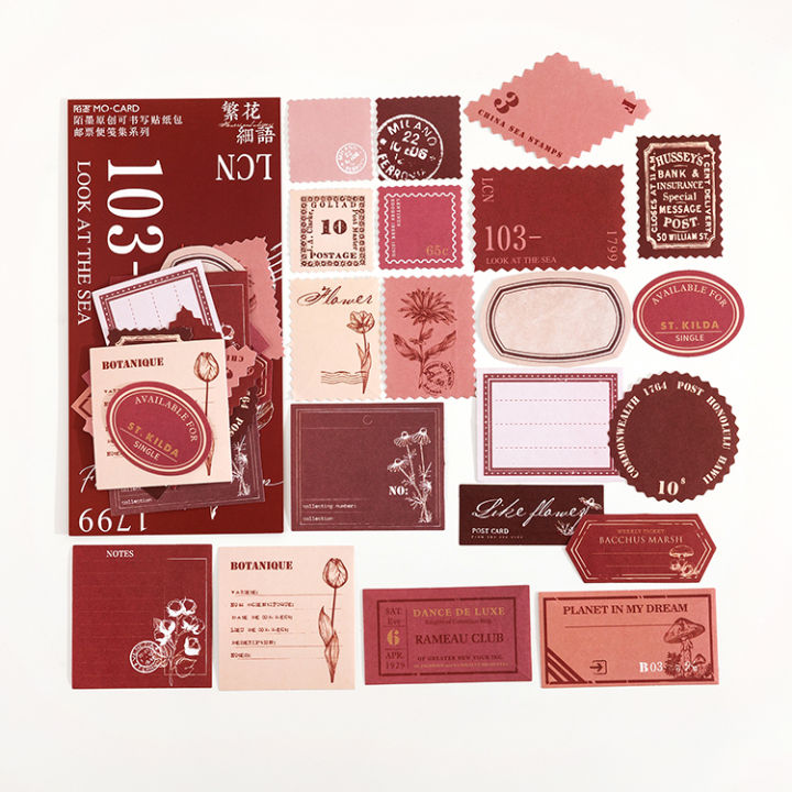 New%20QOUZMO%206%20deign%20vintage%20writable%20ticker%20pack%20%5Btamp%20memo%20et%20erie%5D%20journal%20collage%20diy%20label%20crapbooking%20decorative%20ticker%2040cp/pack%20-%20Image%205