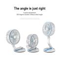 Rechargeable Desk Fan LR 2018 Rechargeable Folding Table Fan with Light Multifunctional Cute fan.