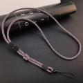Colorful Hand-woven Mobile Phone Lanyard Adjustable Dual-use Long Anti-lost Neck Hanging Chain Phone Strap. 