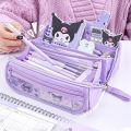 1PC Large Capacity Pen Case Sanrio Prism Pencil Case Kuromi Cinnamoroll School Pencils Bag Supplies Stationery Cosmetic Bags MIRRORRR.