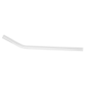3X 7.08 Inch 8mm Reusable Bend Glass Drinking Thick Straws Wedding Transparent.