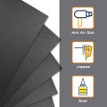 DIY Material Finish: Matte Textured Finish for Home Furnishings: 2 Piece Black ABS Plastic Sheet Model, Solid Flat Finish, Handicrafts.