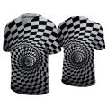2021 fashion casual short sleeve three-dimensional Whirlpool men's T shirt 3D printing T shirt summer V-neck daily funny t shirt.