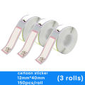 P15 Label Paper White Label Sticker Self-adhesive Label Printer Labeling Machine Maker Thermal Label Tape. 