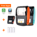 Bluetooth Thermal Printer 58mm (2-inch) | POS Receipt Printer Compatible with Smartphone, Android, iOS, Windows, Computer | Portable Wireless Mobile Printer For Bill Printing, Ticket Printing, Token Printing | Goojprt PT-210 with 3 Rolls. 