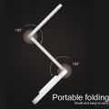 Yage YG-T125 Desk Lamp USB Charging Folding Reading Eye Protection Lamp Creative Led Small Bedroom Table Lamp, Dimmable LED Desk Lamp, 1200mAh Battery Operated Table Lamps, Rechargeable Lamp for Bedroom, Foldable Touch Lamps Bedside Lamps, Battery Lamp LE. 