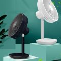 AWEI F23 Rechargeable 4000mAh Lithium Battery Strong Wind 4 Speed Modes Desk Fan. 