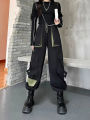 Techwear Patchwork Cargo Pants Women Harajuku Streetwear Pockets Oversize Joggers Trousers Female Japanese Loose Tracksuit.