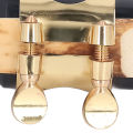 Portable Alto Saxophone Mouthpiece Kit with Sax Mouthpiece Cap & Clip & Reed US. 