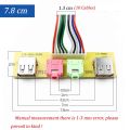 1Set USB PC Computer Case Front Panel USB Audio Port Mic Earphone Cables PC Audio Input Output 6.8/7.4/7.8 cm Cable Repair Part. 