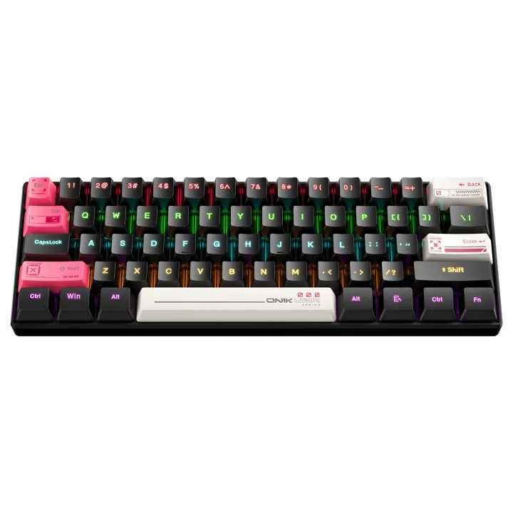 ONIKUMA G55 61 Keys RGB Colorful Lighting Wired Gaming Mechanical ...