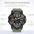 Smael 1545 Men's Watch Dual Time Analog Digital Quartz Waterproof 50M. 