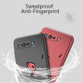 (Free Tempered Glass)Biruiqu For ASUS ROG Phone 3 Shockproof Anti Slip Soft TPU Sandstone Matte Back Case Cover.